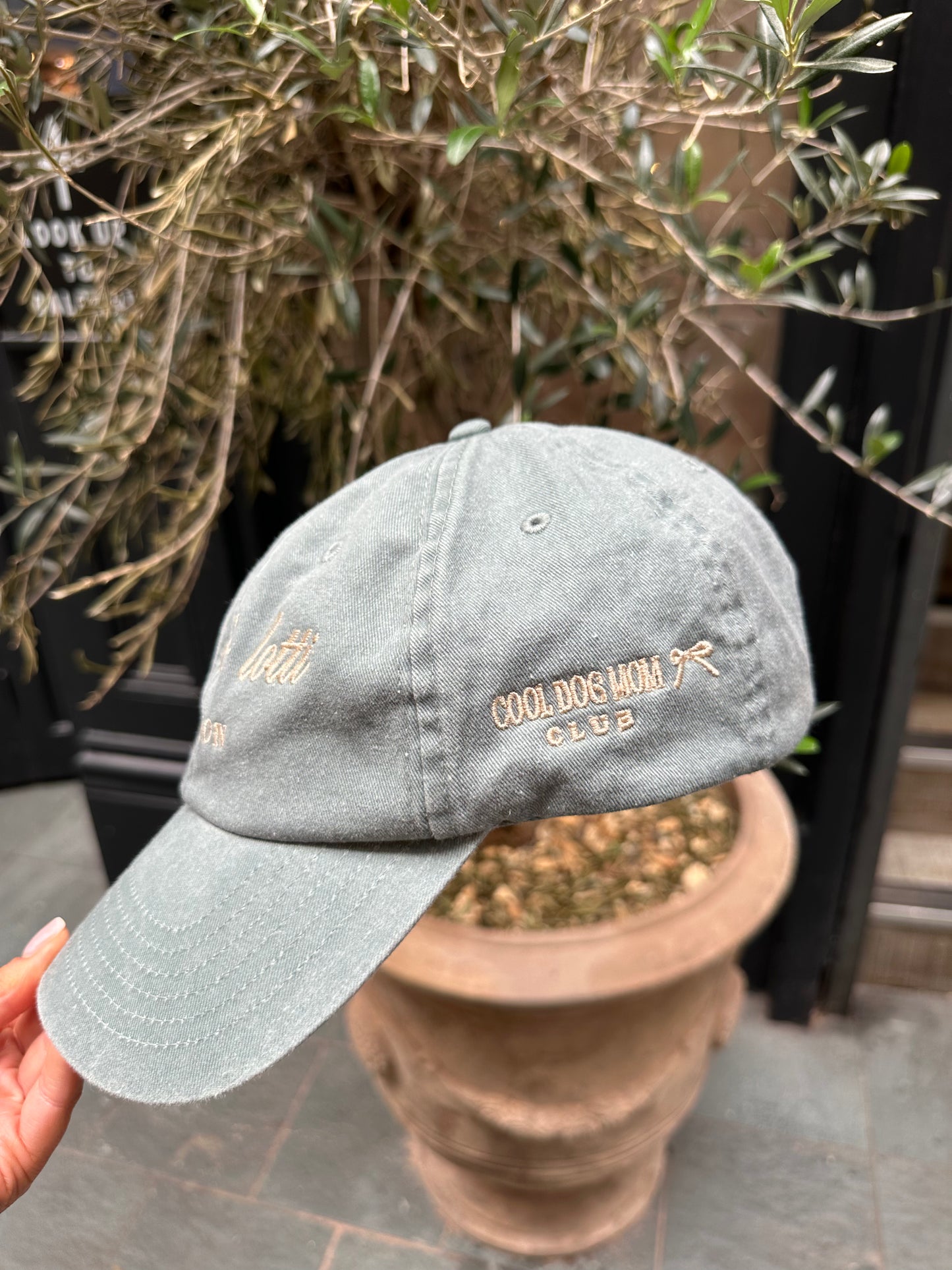 Cool Dog Mom Vintage Olive Cap